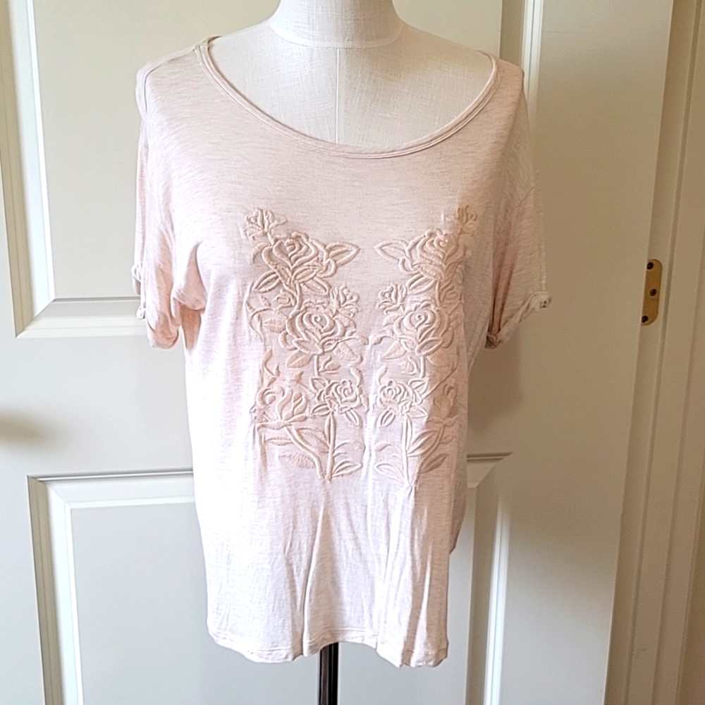 Light Pink Backless 100% Rayon T-shirt